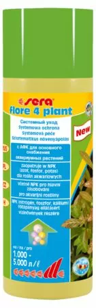 Удобрение Sera FLORE 4 PLANT для растений, 250 мл