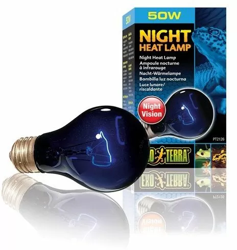 Лампа лунного света Exo Terra Night Heat Lamp для рептилий, 50 Вт