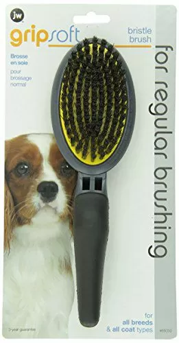 Щетка J.W. Grip Soft Bristle Brush щетиновая для собак