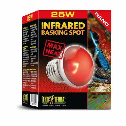 Лампа инфракрасная Exo Terra Infrared Basking Spot NANO для обогрева рептилий, 25 Вт Лампа инфракрасная Exo Terra Infrared Basking Spot NANO для обогрева рептилий, 25 Вт