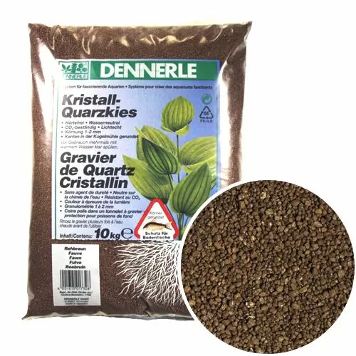 Аквариумный грунт Dennerle CRYSTAL QUARTZ GRAVEL, гравий 1-2 мм, темно-коричневый, 10 кг Аквариумный грунт Dennerle CRYSTAL QUARTZ GRAVEL, гравий 1-2 мм, темно-коричневый, 10 кг