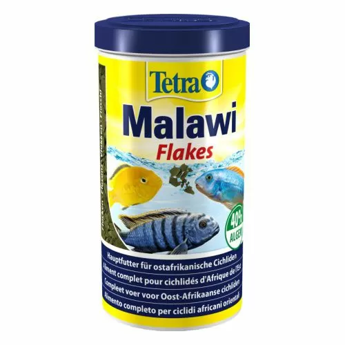 Основной корм TetraMalawi Flakes для цихлид и крупных рыб, хлопья 300 мл