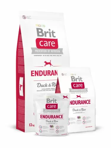 Корм Brit Care Endurance для активных собак всех пород, утка с рисом