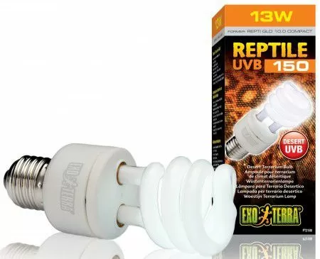 Лампа Exo Terra Reptile UVB150 former UVB10.0 Compact для пустынного террариума, 13 Вт Лампа Exo Terra Reptile UVB150 former UVB10.0 Compact для пустынного террариума, 13 Вт