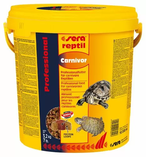 Корм Sera Reptil Professional Carnivor для плотоядных рептилий, 10 л