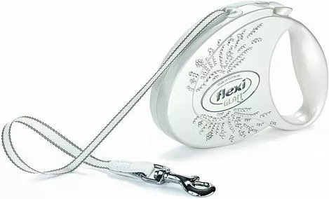 Рулетка FLEXI GLAM "Wing" S, 3 м 12 кг, белый