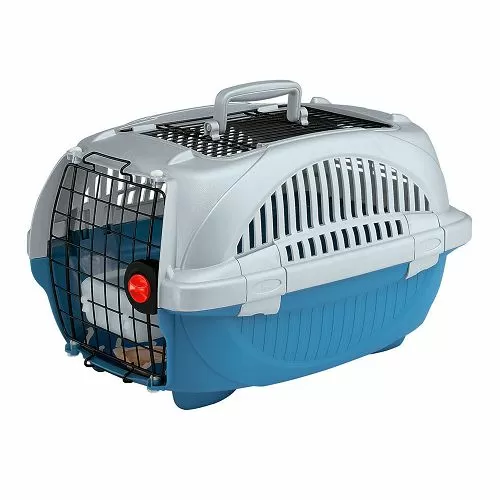 Переноска Ferplast ATLAS DELUXE OPEN 10 с ковриком и поилкой для кошек и собак, 34х50,7х30 см