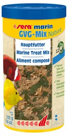 Корм Sera Marin GVG-Mix Nature для морских рыб, хлопья 1000 мл (210 г) Корм Sera Marin GVG-Mix Nature для морских рыб, хлопья 1000 мл (210 г)