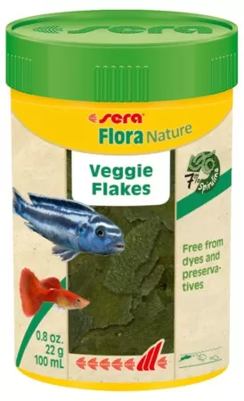 Корм Sera Flora Nature растительный для рыб, хлопья 100 мл (22 г)