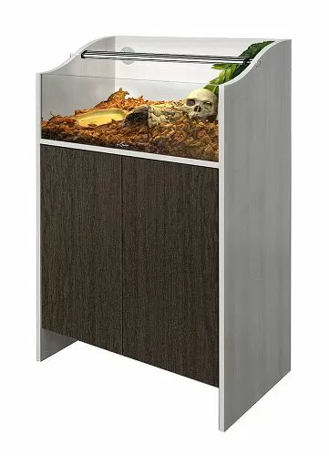 Террариум Biodesign TURT-HOUSE TERRA 70 для сухопутых черепах, с подставкой беленый дуб/венге, 58 л
