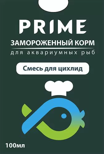 Prime Смесь для цихлид замороженная, блистер, 100 мл