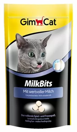 Лакомство Gimcat "MilkBits" витаминное для кошек, молочные шарики 40 г