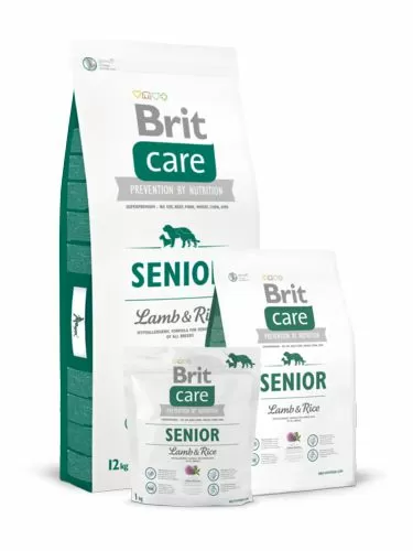 Корм Brit Care Senior All Breed для собак старше 7 лет, ягненок с рисом Корм Brit Care Senior All Breed для собак старше 7 лет, ягненок с рисом