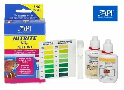Набор API Nitrite Test Kit для измерения уровня нитритов в пресной и морской воде Набор API Nitrite Test Kit для измерения уровня нитритов в пресной и морской воде