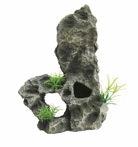Декорация пластиковая PRIME "Скала с гротом", 19,5x8,5x26 см
