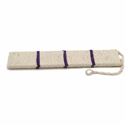 COMFY Когтеточка SAM плоская c полосками, сизаль, 11,5х45 см