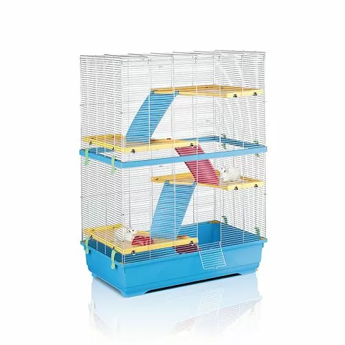 Клетка IMAC RAT 80 DOUBLE для крыс, красный, 80х48,5х110 см