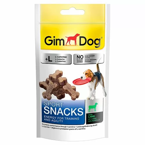 Лакомство Gimdog "Sportsnacks" дрессировочное для собак, ягненок, 60 г