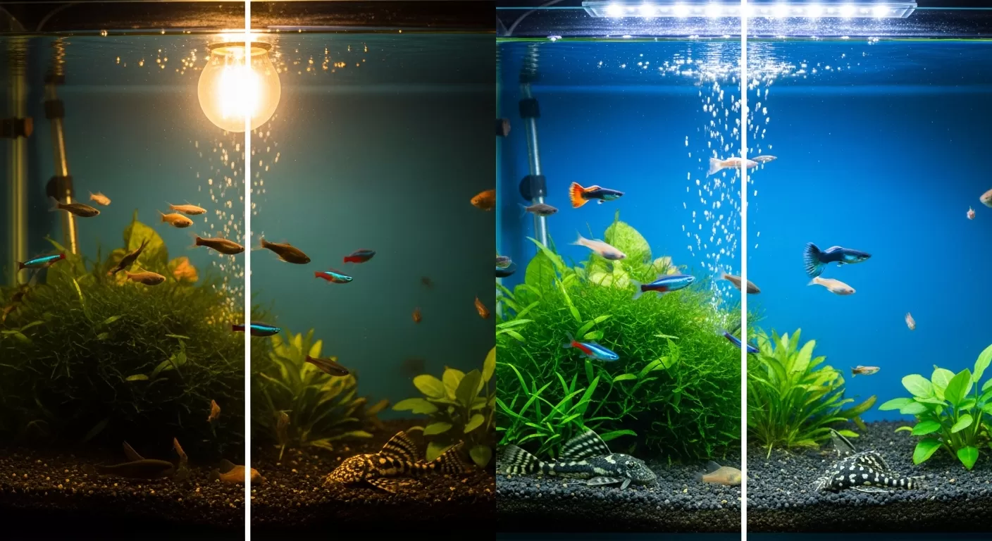 Лампа для аквариума: Выбрасываете деньги на свет? Как выбрать правильный спектр, чтобы растения «взорвались» ростом.