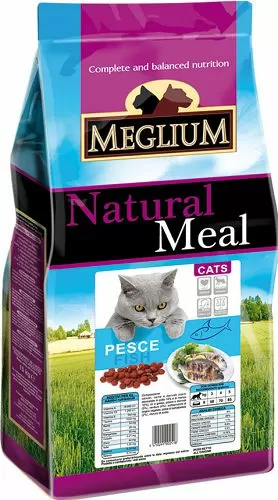 Корм MEGLIUM ADULT для кошек с чувствительным пищеварением, рыба