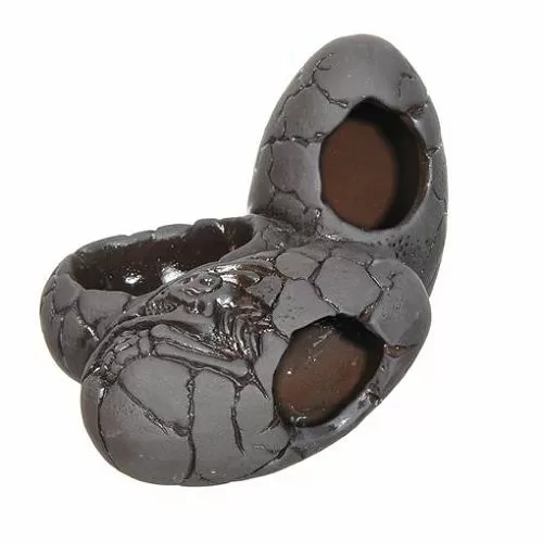 Декорация GLOXY Яйца динозавра S, черная, 15х14х11,5 см