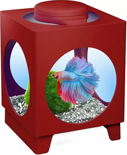 Аквариум Tetra Betta Projector бородовый, свет на батарейках, 1,8 л