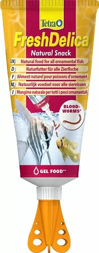Натуральный корм Tetra FreshDelica Bloodworms питательное желе мотыль, 80 г