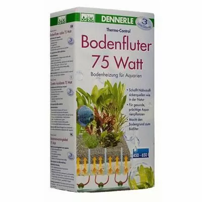 Низковольтный грунтовый термокабель Dennerle Bodenflutter для аквариумов 400-650 л, 75 Вт