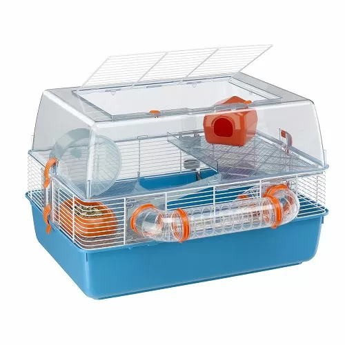 Клетка Ferplast DUNA FUN трехэтажная с игровыми туннелями для хомяков, 55x47x37,5 см
