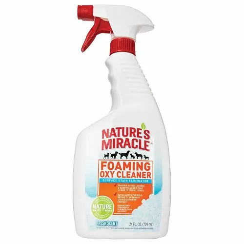 Пена Natures Miracle Foaming Oxy Cleaner для чистки ковров и мягкой мебели, 710 мл