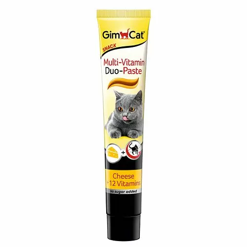 Паста Gimcat "Multi-Vitamin Duo" для кошек, сыр+12 витаминов, 50 г