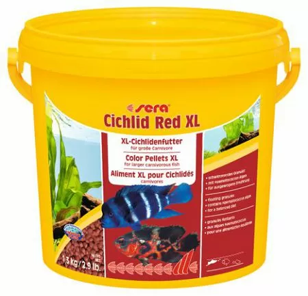 Основной корм Sera CICHLID RED XL для крупных плотоядных цихлид, гранулы 3,8 л Основной корм Sera CICHLID RED XL для крупных плотоядных цихлид, гранулы 3,8 л
