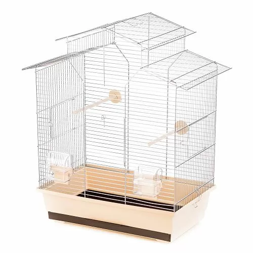 Клетка INTER ZOO IZA II для птиц, 510X300X605 мм, оцинкованная