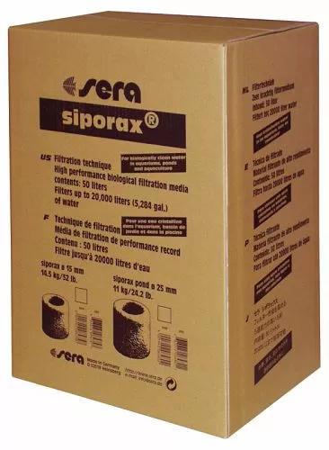 Биологический наполнитель Sera SIPORAX для фильтров, 50 л