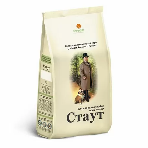 Корм СТАУТ для взрослых собак, ягненок и рис
