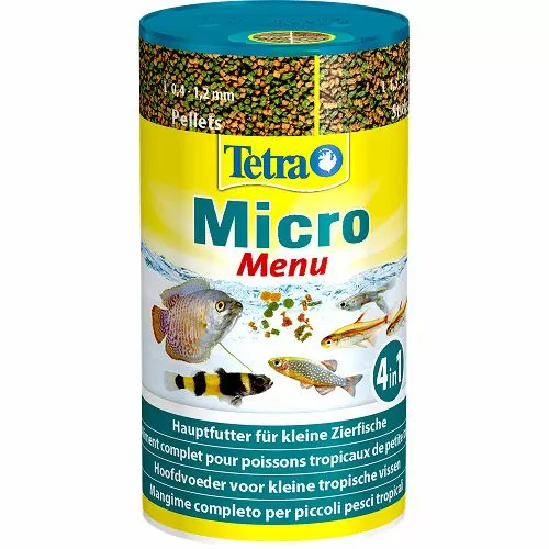 Корм Tetra Мicro Мenu четыре вида корма серии Micro, гранулы, палочки, шарики, чипсы, 100 мл Корм Tetra Мicro Мenu четыре вида корма серии Micro, гранулы, палочки, шарики, чипсы, 100 мл