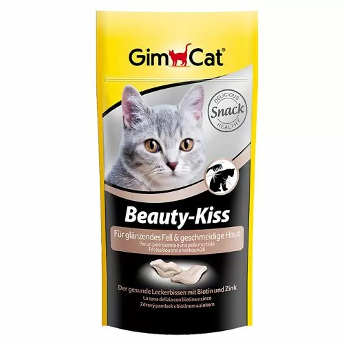 Лакомство Gimcat "Beauty-Kiss" витаминное для кошек, биотин и цинк, 40 г