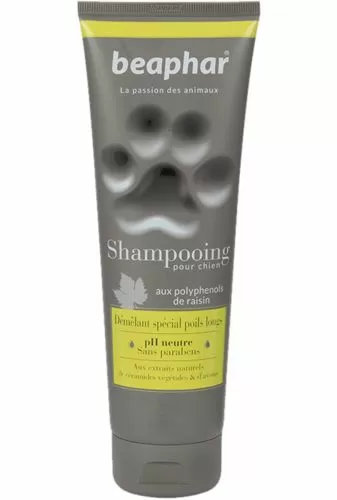 Шампунь Beaphar Shampooing Démêlant spécial poils longs 2 в 1 от колтунов для собак, Желтый, 250 мл