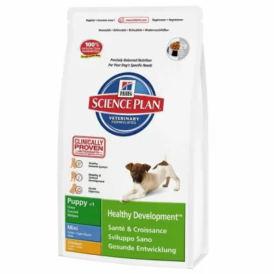 Корм Hill's Science Plan Puppy Healthy Development Mini для щенков мелких пород, с курицей