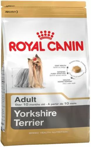 Корм Royal Canin Yorkshir Adult для йоркширских терьеров, щенков и собак мелких пород весом 1-4 кг от 10 месяцев
