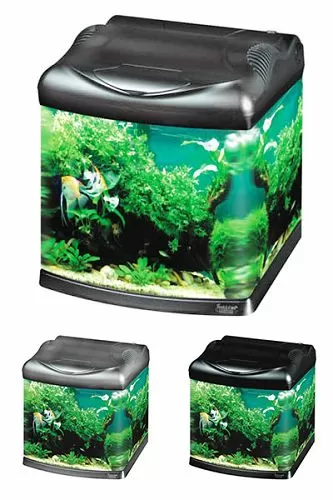 Аквариум Hailea с гнутыми передними углами/стеклом+фильтр RP-200, 30 л, титан Аквариум Hailea с гнутыми передними углами/стеклом+фильтр RP-200, 30 л, титан