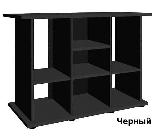 Подставка без дверок Biodesign РИФ 250 чёрная шагрень,  плита ЛДСП 16/22 мм, 101х46х74 см
