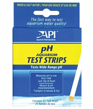 Тест-полоски API рH Aquarium Test Strips для определения уровня pH в аквариумной воде Тест-полоски API рH Aquarium Test Strips для определения уровня pH в аквариумной воде