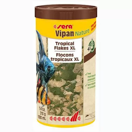 Основной корм Sera VIPAN NATURE для рыб, хлопья 1000 мл Основной корм Sera VIPAN NATURE для рыб, хлопья 1000 мл