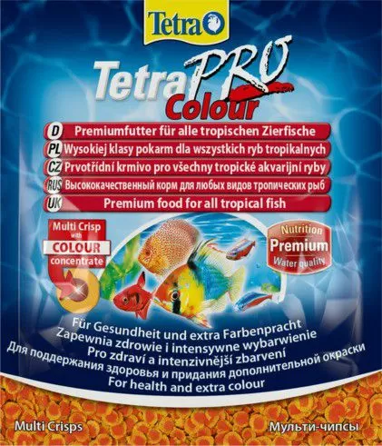 TetraPro Color Crisps специальный корм для яркого окраса всех видов аквариумных рыб, чипсы 12 г TetraPro Color Crisps специальный корм для яркого окраса всех видов аквариумных рыб, чипсы 12 г