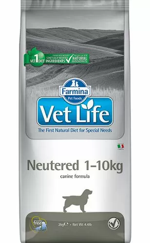 Диета FARMINA Vet Life Dog Neutered 1-10kg для стерилизованных собак до 10 кг, 2 кг