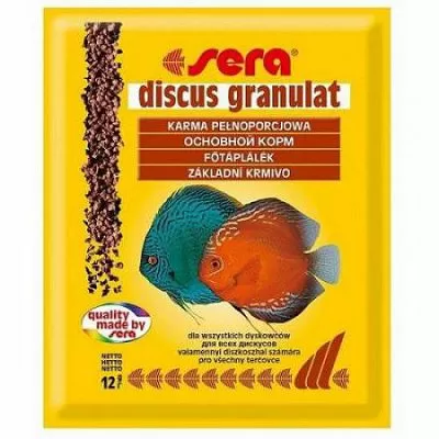 Основной корм Sera DISCUS GRANULAT для дискусов, гранулы 12 г Основной корм Sera DISCUS GRANULAT для дискусов, гранулы 12 г