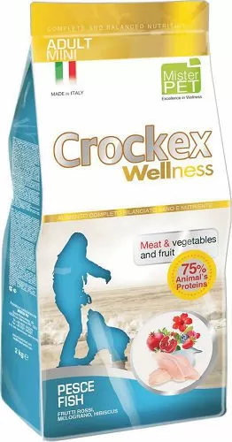 Корм PRIMORDIAL CROCKEX Wellness ADULT MINI для собак мелких пород, рыба, рис