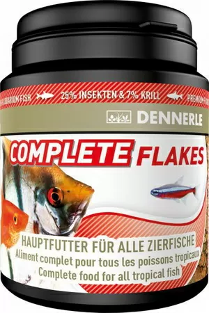 Dennerle Complete Flakes основной корм для аквариумных рыбок, хлопья 38 г Dennerle Complete Flakes основной корм для аквариумных рыбок, хлопья 38 г