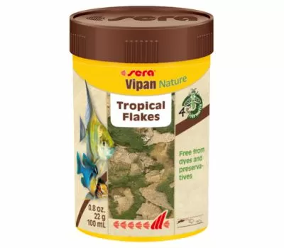 Основной корм Sera VIPAN NATURE для рыб, хлопья 100 мл